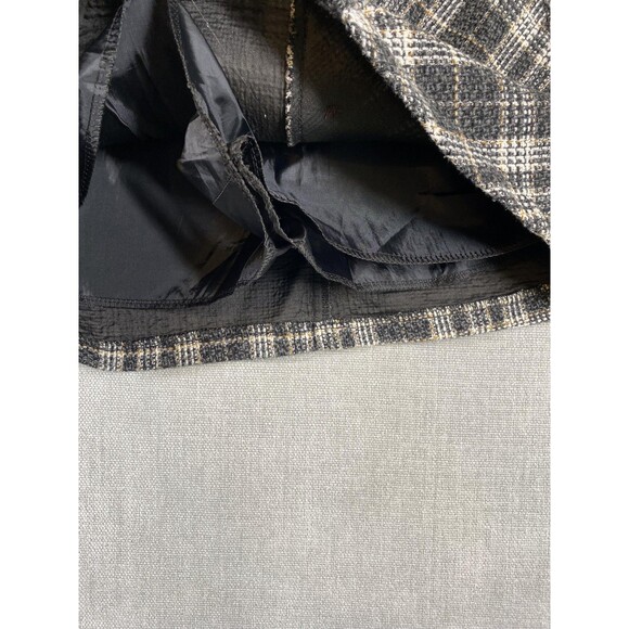 Plaid Wool Blend Skirt Womens Small Button Front Pocket Lined Classic Preppy - Picture 9 of 9